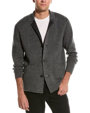 Autumn Cashmere Double Knit Wool & Cashmere-blend Blazer - Grey