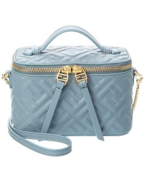 Fendi Ff Leather Vanity Case - Blue