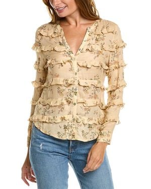 Chaser Brand Gauze Button-Down Shirt - Blue