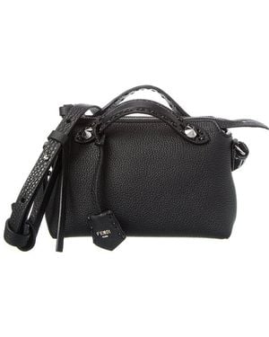 Fendi By The Way Selleria Mini Leather Satchel - Black