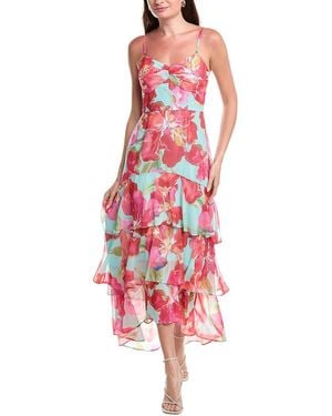 Hutch Ruffle Maxi Dress - Red