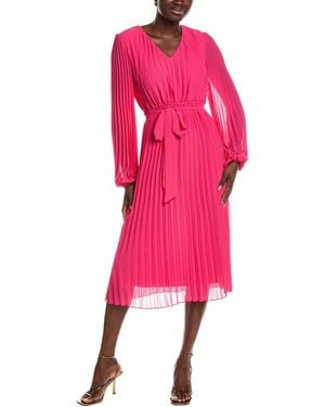 Sam Edelman Accordion Pleated Midi Dress - Pink