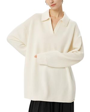 AUGUST 1987 Wool & Cashmere-Blend Pullover - Natural