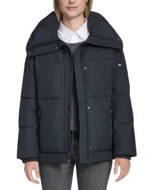 Cole Haan Twill Down Jacket - Black