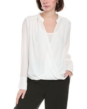 Catherine Malandrino Surplice Blouse - White