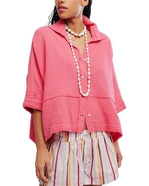 Free People Happy Days Top - Red