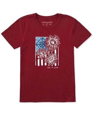Life Is Good. Crusher T-Shirt - Red