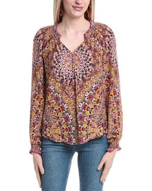 Hale Bob Wrenley Silk Top - Red