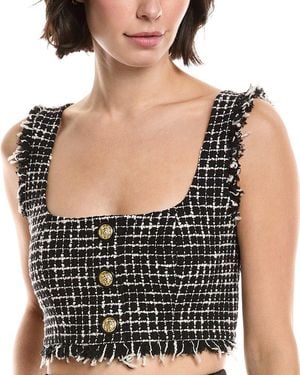 L'Agence Maylin Bralette Top - Black