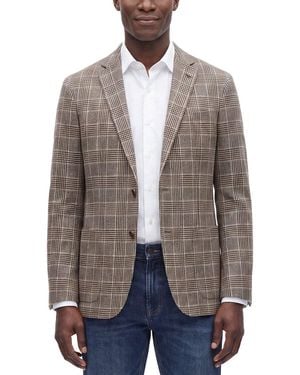 Corneliani Cc Collection Wool-Blend District Check Blazer - Brown