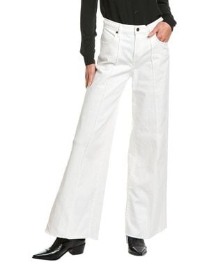 Johnny Was The Braided Wide Leg Jean - White