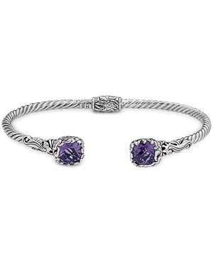 Samuel B. 18K 4.20 Ct. Tw. Amethyst Bracelet - White