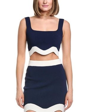 AMUR Donah Knit Top - Blue