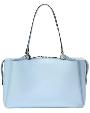 Cole Haan Midtown Work Leather Tote - Blue