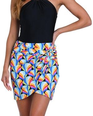 Sunshine 79 Hang Loose Short Faux Wrap - Blue
