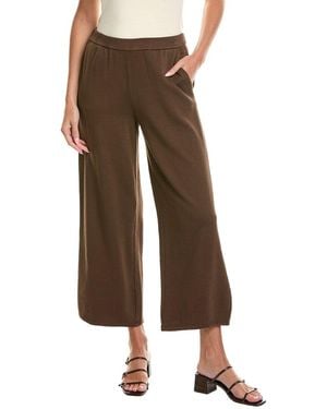 Eileen Fisher Wide Ankle Pant - Brown