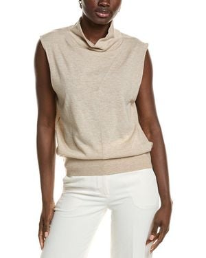 Reiss Harper Slouch Wool Jumper - Natural