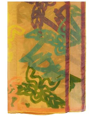 MCM Silk-blend Scarf - Green