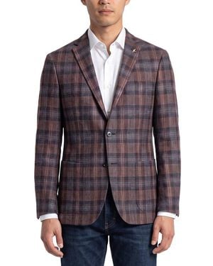 Corneliani Cc Collection Linen-Blend Blazer - Blue