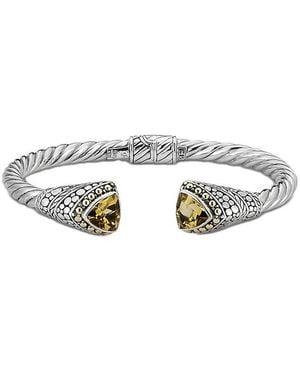 Samuel B. 18K 4.20 Ct. Tw. Citrine Bracelet - White