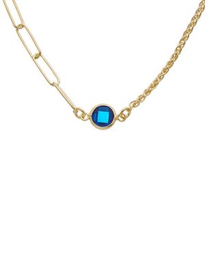 Meshmerise 18K Over 1.00 Ct. Tw. Topaz Necklace - Metallic