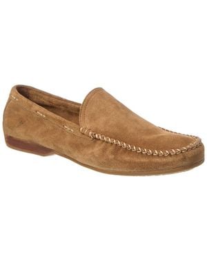 Frye Lewis Venetian Suede Loafer - Brown