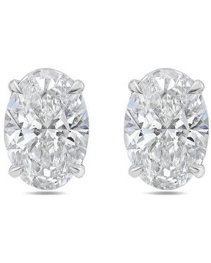 Diana M. Jewels Diana M. 14K 5.00 Ct. Tw. Lab-Grown Diamond Earrings - White