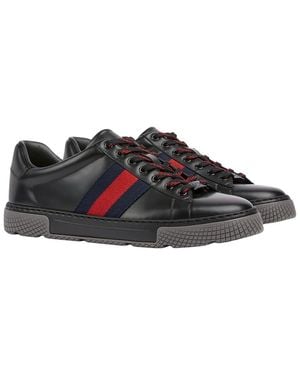 Gucci Leather Trainer - Black