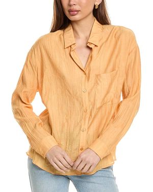 Sadie & Sage Sage The Label Clementine Crush Cutout Shirt - Natural