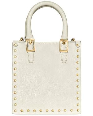 Rebecca Minkoff Studded Mini Leather Tote - Natural