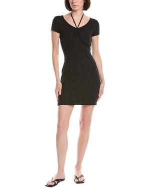halter dress low cut Women's Midnight Sparkle Sequin Halter Dress in Black main image 1