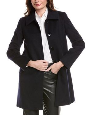 Sofiacashmere Modern Luxe Wool & Cashmere-Blend Coat - Black