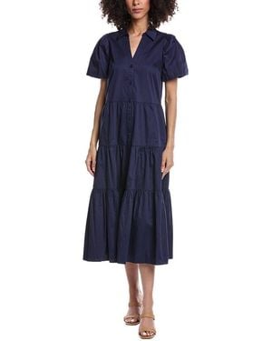 tyler boe Olivia Midi Dress - Blue