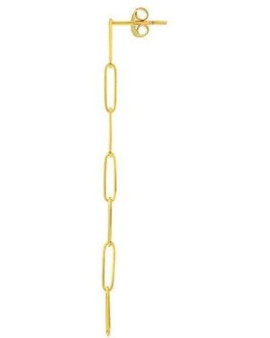 HAWLEY ST 14K Geometric Earrings - White