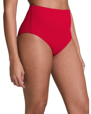 Spanx Pique Hi-Rise Shaping Cheeky Bottom - Red