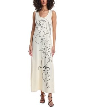 Marimekko Helmi Baluns Placement Maxi Dress - Metallic