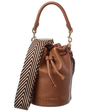 Marc Jacobs Leather Bucket Bag - Brown