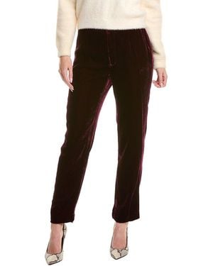 L'Agence Rebel Silk-Blend Trouser - Black