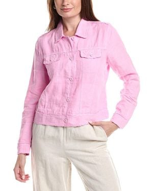 Tommy Bahama Two Palms Raw Edge Linen Jacket - Pink