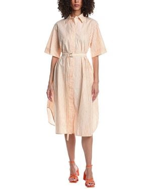 Marimekko Paperi Aita Button Down Midi Dress - Natural