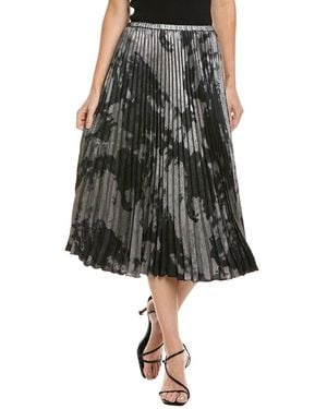 Bella Dahl Accordion Pleated Midi Skirt - Metallic