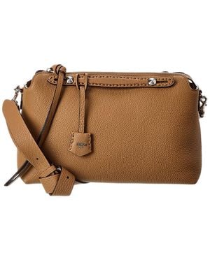 Fendi By The Way Selleria Large Leather Satchel - Brown