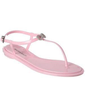 Mach & Mach Double Bow Rubber Thong Sandal - Pink