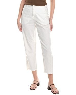 Michael Stars Sal Linen-Blend Barrel Pant - White