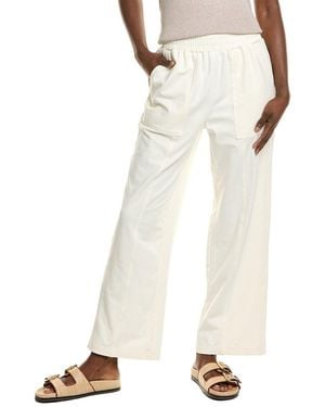 Nanette Lepore Wide-Leg Seamed Pant - White