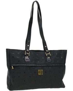 MCM Vicetos Logogram Shoulder Bag (Authentic Pre-Loved) - Black