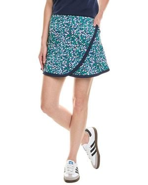 Callaway Apparel Faux Wrap Skort - Blue