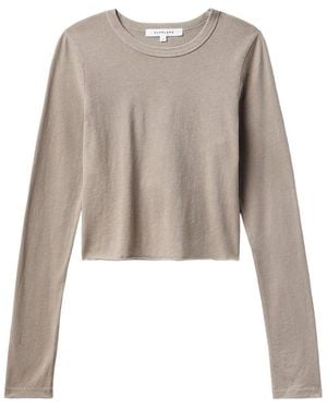 SLVRLAKE Denim Long Sleeve Drift Wood Baby T-Shirt - Brown