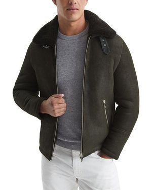 Reiss Kyelder Shearling Jacket - Black