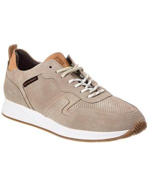 M by Bruno Magli Capri Suede Trainer - Natural